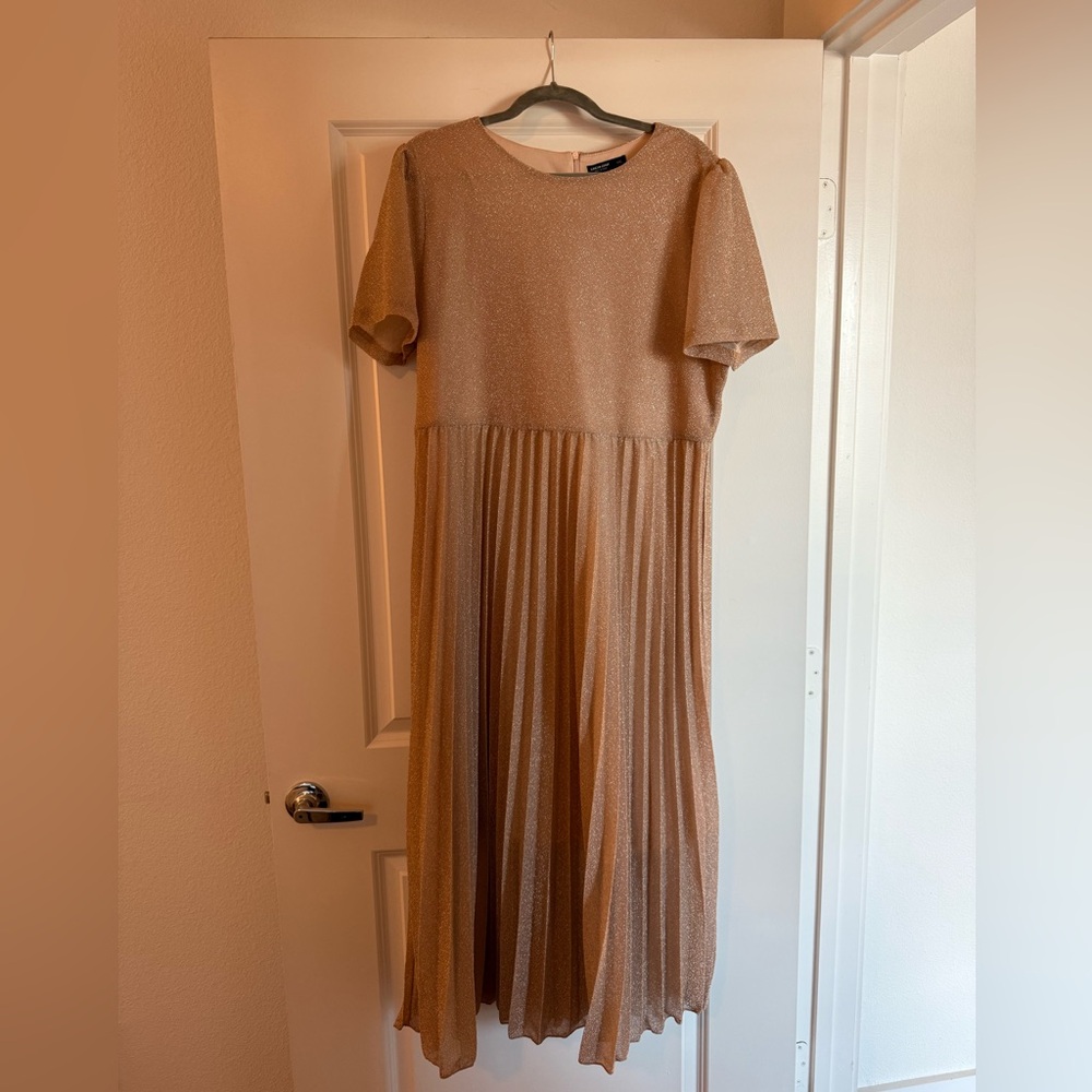 SHEIN Curve, Formal Dress, Rose Gold, 4XL